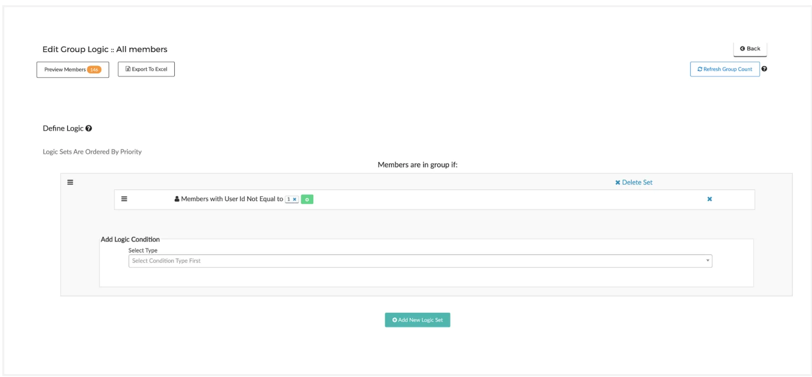 user grouping and segmentation